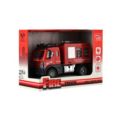 Auto Hasiči plast 13cm na spätné natiahnutie 17*12*8cm, 3 druhy                 