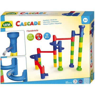 Guličková dráha 34ks, 10 guličiek krabica 35*27*6cm                             