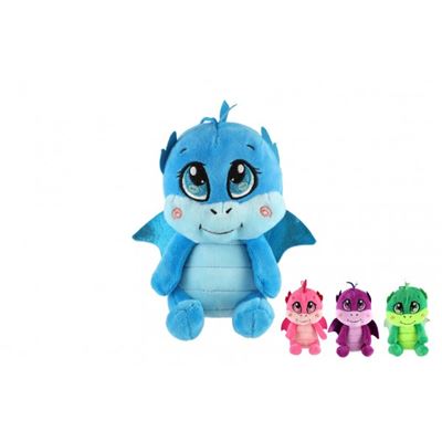 Drak baby plysovy 12*19cm, 4 farby                                              