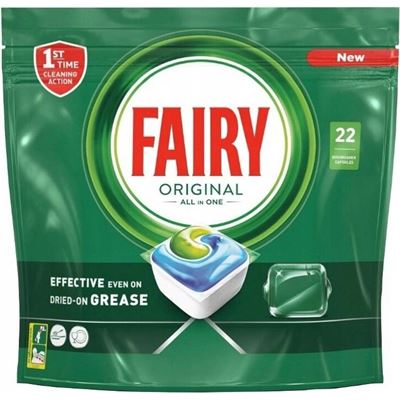 Fairy original kapsule all in one do umývačky 22ks                              