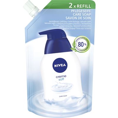 Nivea mydlo náhradná náplň creme soft 500ml                                     