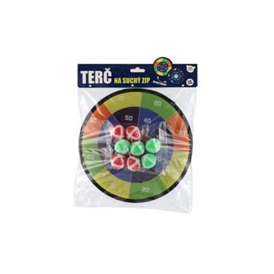 Terč na suchý zips obojstranný 27cm + loptičky                                  