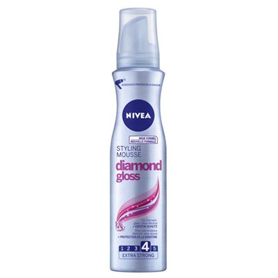 Nivea styling mouse diamond gloss / penové tužidlo pre lesk vlasov 150 ml       