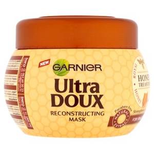 Garnier Ultra doux recostructing mask honey 300 ml, pre oslabené a lámavé vlasy 