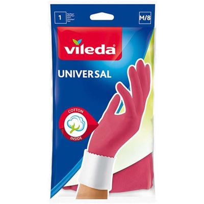 Vileda rukavice universal vo vnútri bavlnené veľkosť M/8                        