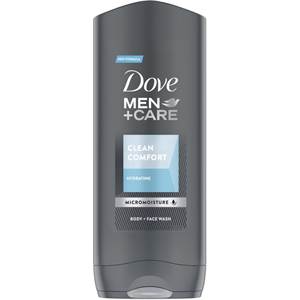 Dove men clean comfort hydrating body + face wash 400ml                         