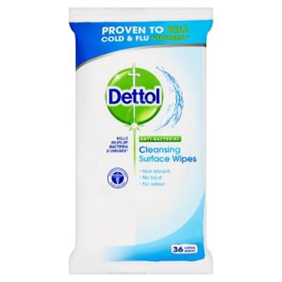 Dettol antibakteriálne obrúsky na povrchy 36 ks                                 