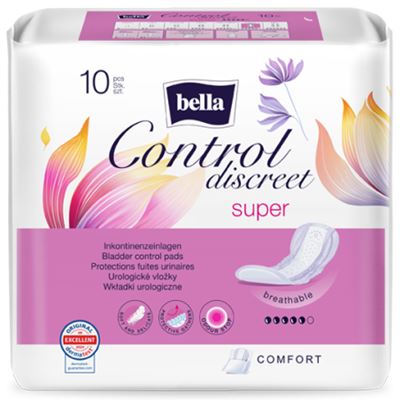 bella Control discreet super urologické vložky 10ks                             