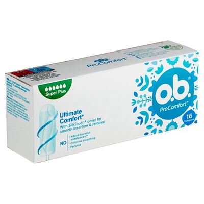 O.B tampony Super Plus 16 ks, ProComfort                                        