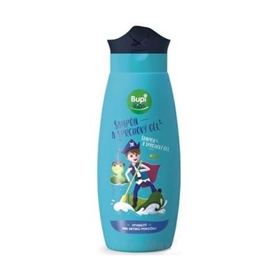 BUPI KIDS ŠAMPÓN + SPRCHOVÝ GÉL MODRÝ 250 ml                                    