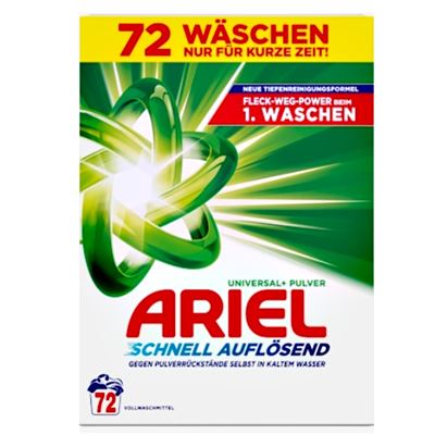 Ariel univerzálny prášok 72 praní 3960g                                         