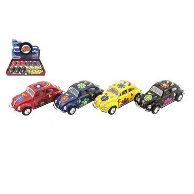 Auto Volkswagen Beetle kov 13cm na spätné natiahnutie 194                       
