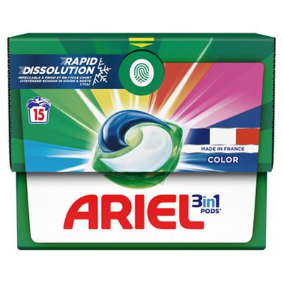 Ariel gélové kapsule na pranie 15ks Color                                       
