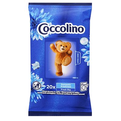 Coccolino vlhčené obrúsky do sušičky 20ks - Fresh Sky                           