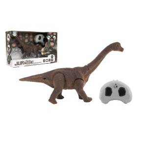 Dinosaurus na ovládanie plast 27cm na batérie so svetlom so zvukom v krabičke   