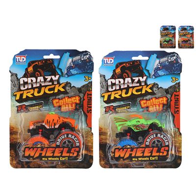 Monster truck Crazy 9cm zotrvačník                                              